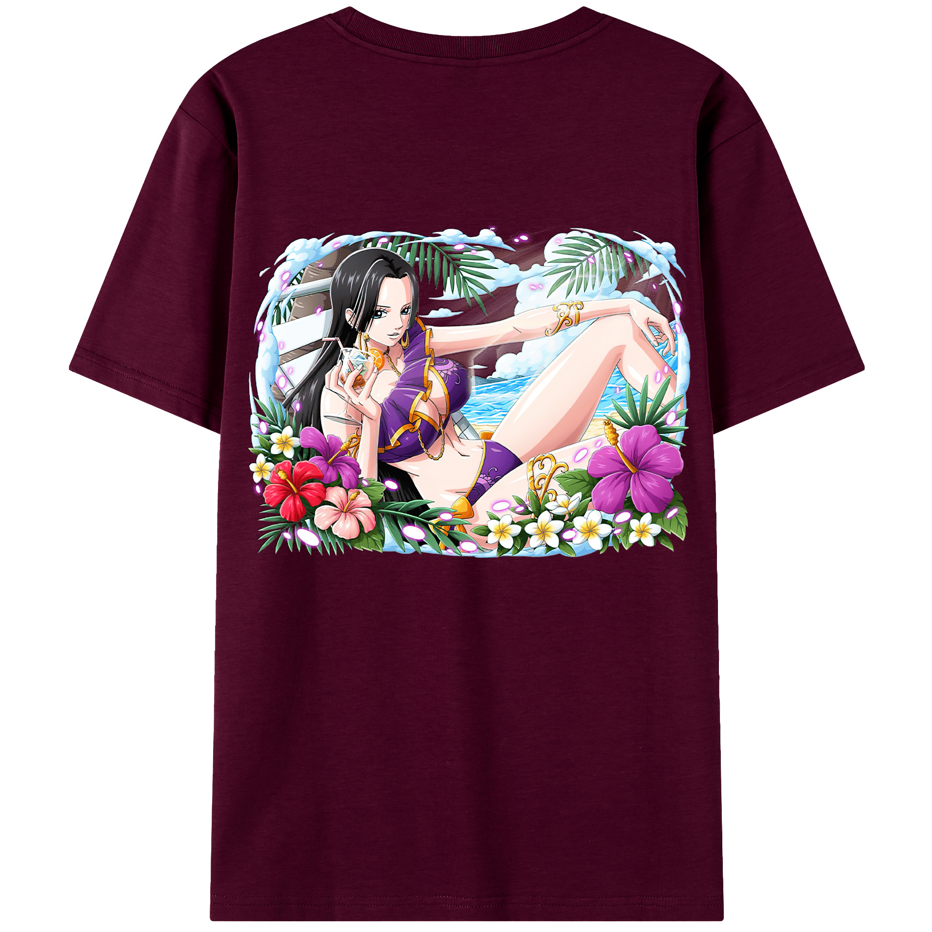 ワンピース ボア・ハンコック ONE PIECE Boa·Hancock レディース半袖Tシャツ(バックプリント)